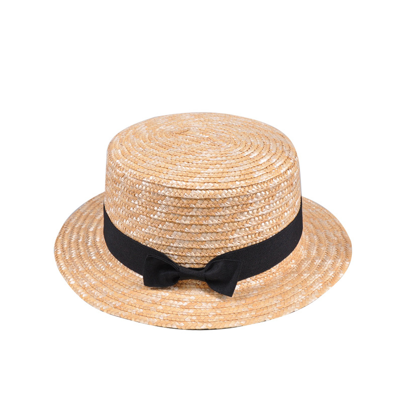 Dječji plažni šešir od slame, u stilu princeze, ljeto, unisex, mašna, zaštita od sunca