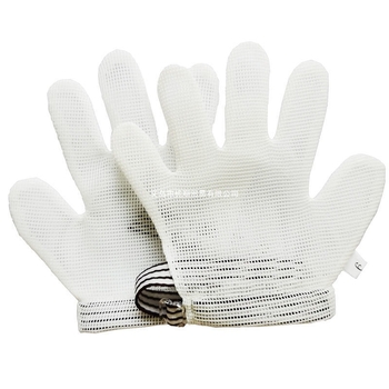 Teljesen fedő ötujjas babakesztyű, amely megelőzi a hüvelykujj szopását, a körömharapást és a húzást – ortodontikus eszköz a szokások korrigálásához