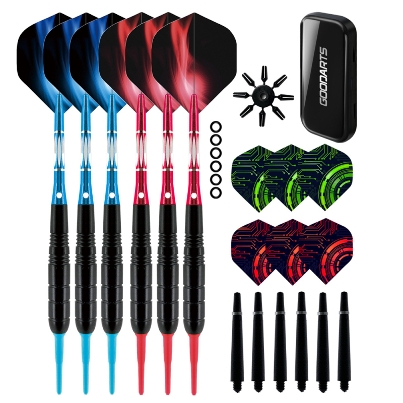 GOODARTS Viteški set dartsa – mekani dartsi s bakrenim vrhovima, elektronički vrhovi darts, 50 setova u kutiji
