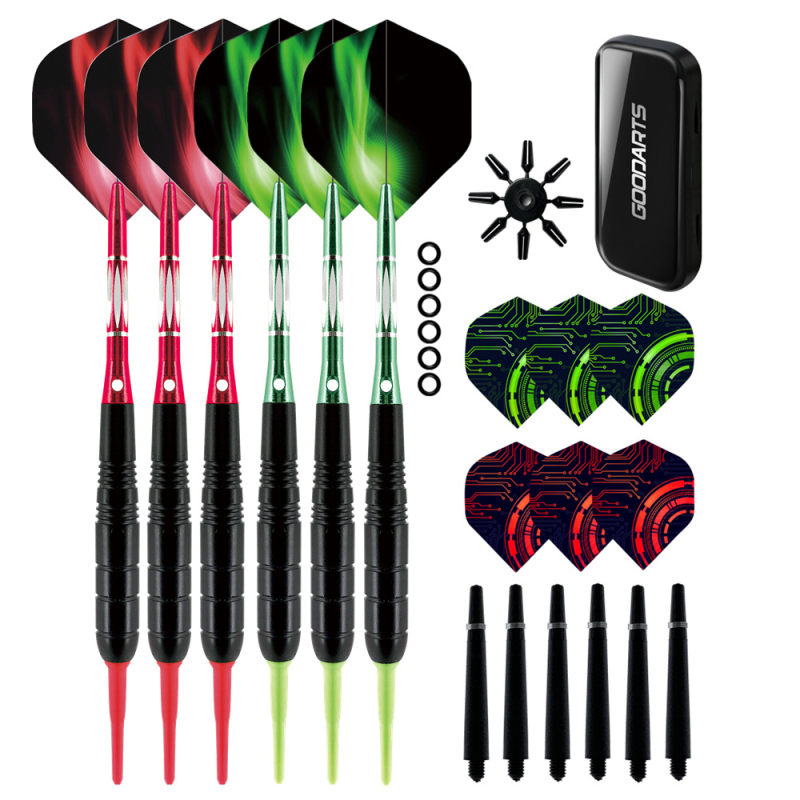 GOODARTS Viteški set dartsa – mekani dartsi s bakrenim vrhovima, elektronički vrhovi darts, 50 setova u kutiji