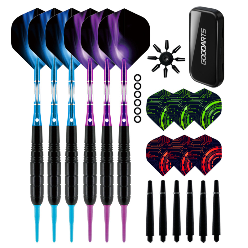 GOODARTS Viteški set dartsa – mekani dartsi s bakrenim vrhovima, elektronički vrhovi darts, 50 setova u kutiji