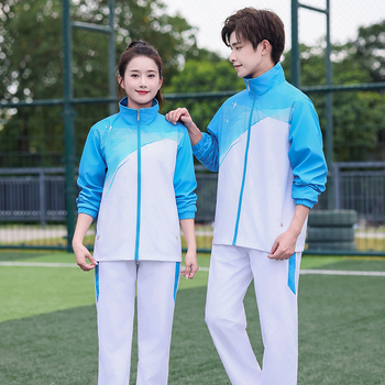 Unisex sportski komplet za proljeće i jesen, za učenike srednje škole i gimnazije, badminton, velika veličina, opuštena sportska odjeća