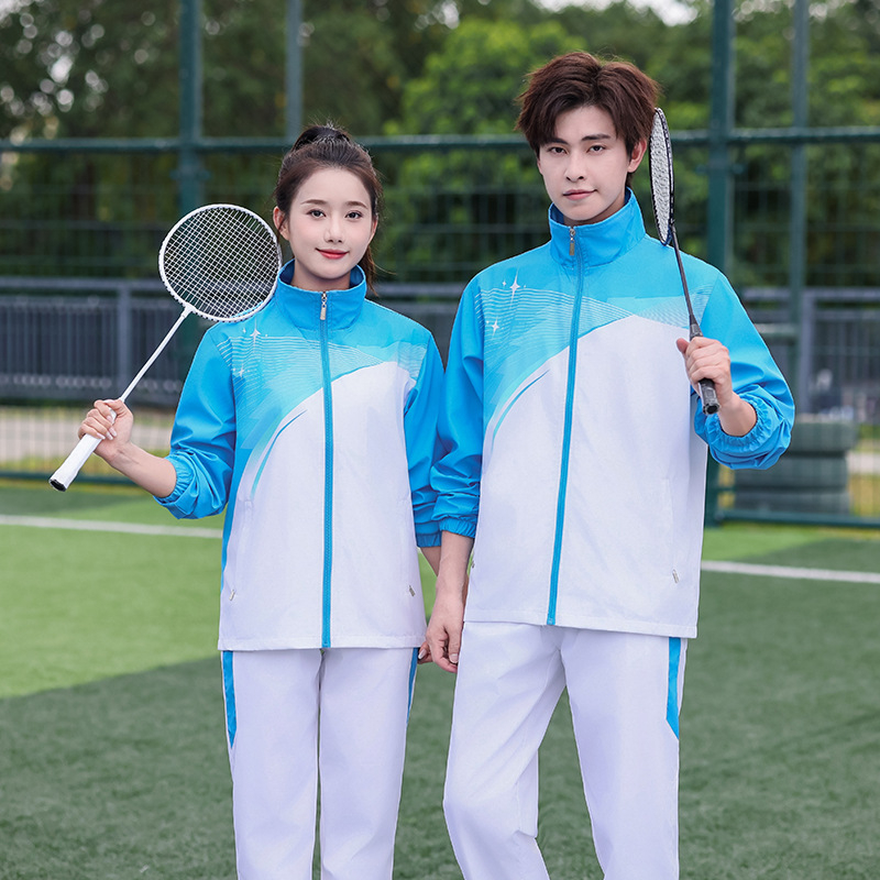Unisex sportski komplet za proljeće i jesen, za učenike srednje škole i gimnazije, badminton, velika veličina, opuštena sportska odjeća