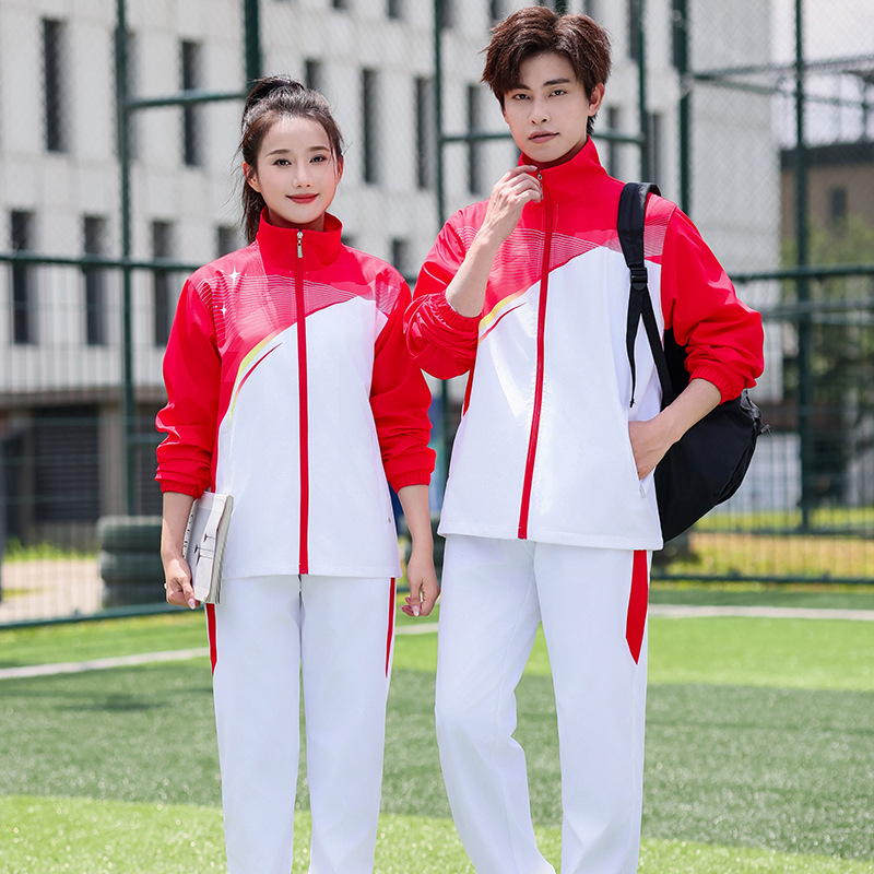 Unisex sportski komplet za proljeće i jesen, za učenike srednje škole i gimnazije, badminton, velika veličina, opuštena sportska odjeća