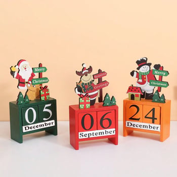 Drveni božićni ukrasi za Adventski kalendar