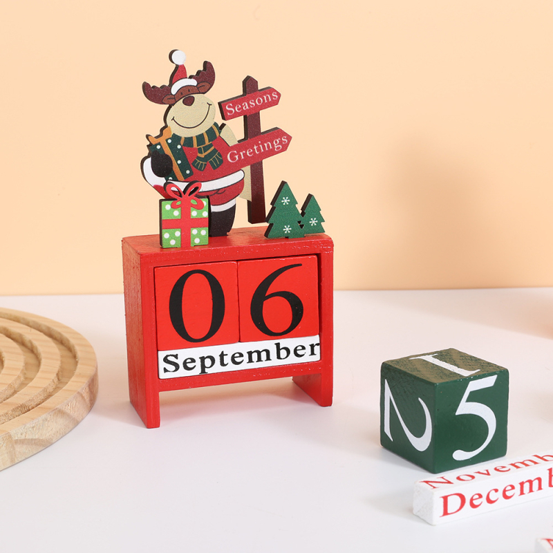 Drveni božićni ukrasi za Adventski kalendar