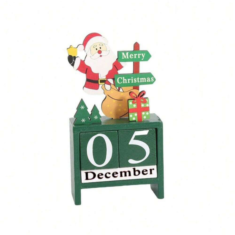 Drveni božićni ukrasi za Adventski kalendar