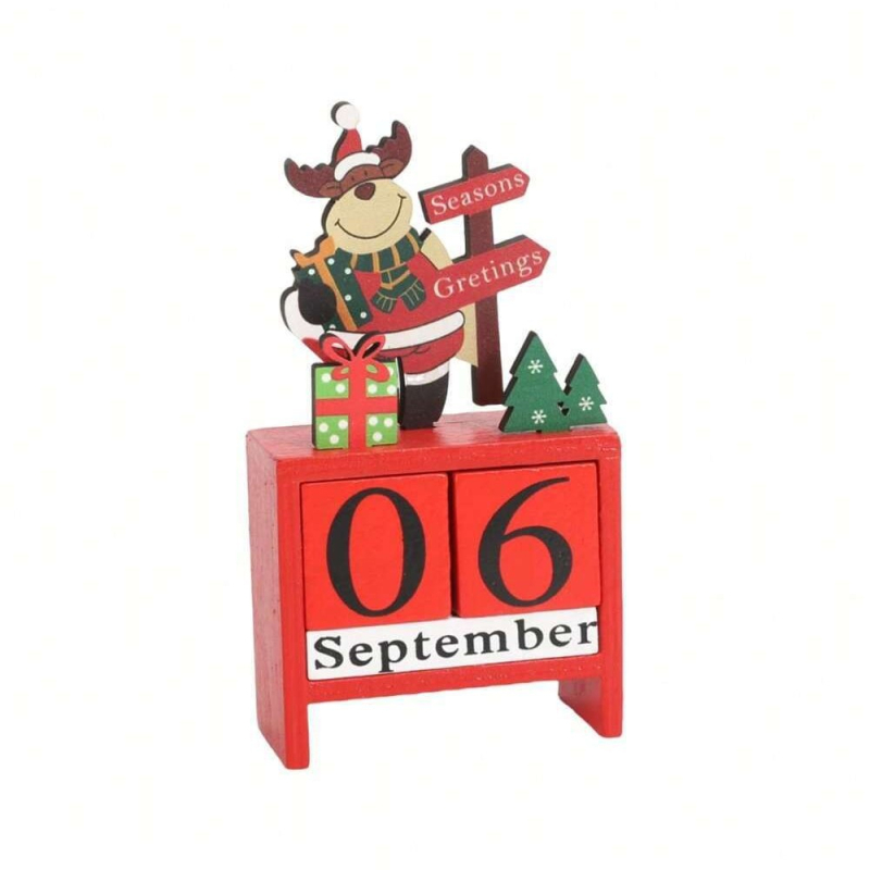 Drveni božićni ukrasi za Adventski kalendar