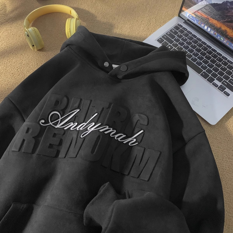 Muški hoodie od velura, jesenska kolekcija, vrhunski dojam, teški materijal