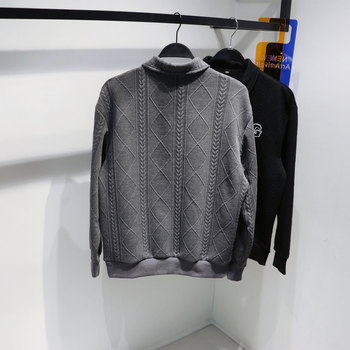 Пролет 2023 Мъжки бродиран кардиган със стойкова яка, плетено яке, ежедневен стил, универсален