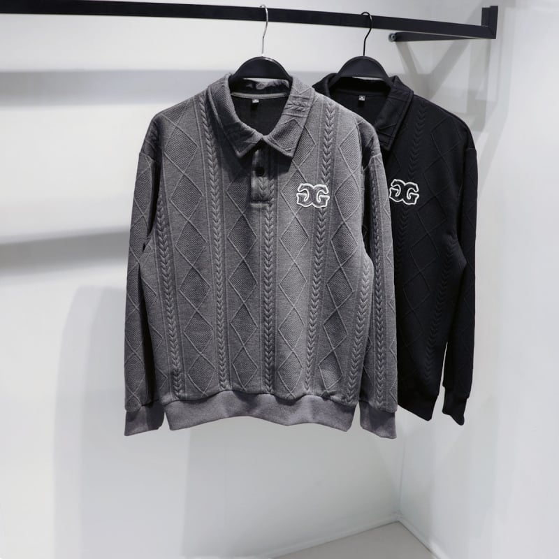 Пролет 2023 Мъжки бродиран кардиган със стойкова яка, плетено яке, ежедневен стил, универсален