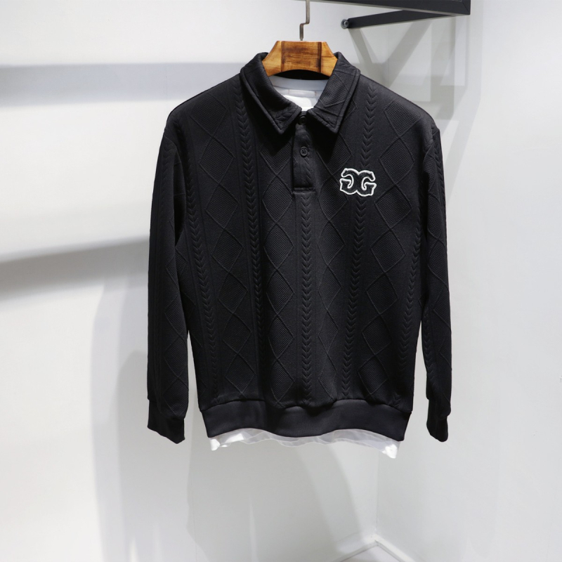 Пролет 2023 Мъжки бродиран кардиган със стойкова яка, плетено яке, ежедневен стил, универсален