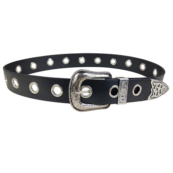 Ženski retro pojas s graviranom kopčom, pojas s kopčom s iglom, od umjetne kože za casual hlače, punk stil