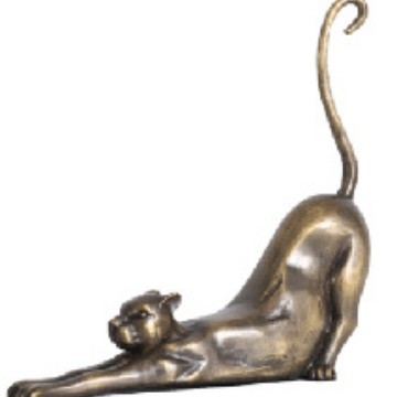 Moderna apstraktna metalna leopard figura za dekoraciju modelne sobe i doma