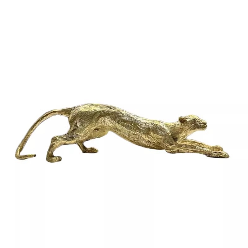 Moderna apstraktna metalna leopard figura za dekoraciju modelne sobe i doma