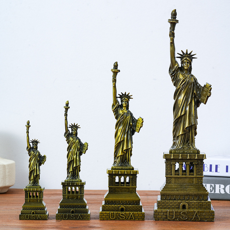 Metalna Statua Slobode – stolna dekoracija u američkom stilu za dnevni boravak, cinkova zliatina