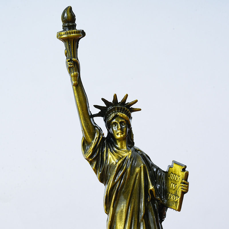 Metalna Statua Slobode – stolna dekoracija u američkom stilu za dnevni boravak, cinkova zliatina