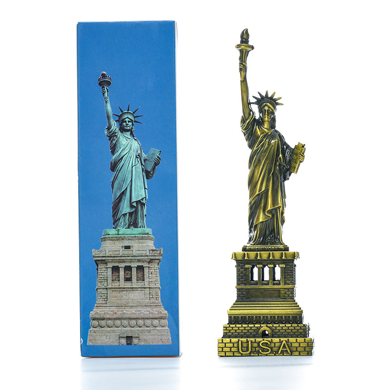 Metalna Statua Slobode – stolna dekoracija u američkom stilu za dnevni boravak, cinkova zliatina