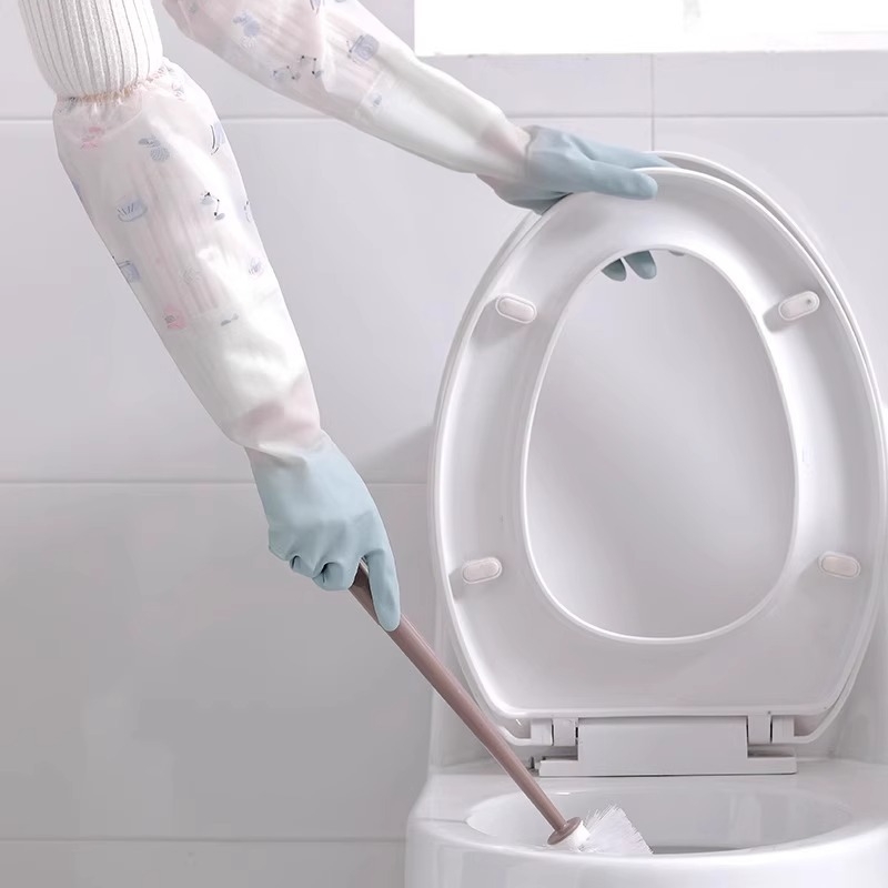 PVC rukavice za pranje posuđa, s fleeceom, vodootporne, zimske kuhinjske rukavice s produženom dužinom, izdržljive za čišćenje i pranje