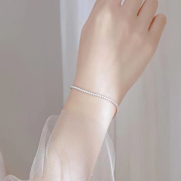 Elegantan narukvica s cirkonom, geometrijski dizajn, za žene
