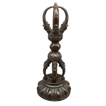 Χειροποίητο μπρούτζινο διακοσμητικό γραφείου σε αντι-παλιωμένο στυλ, βάρος για χαρτί με κινεζική ζωγραφική σε ρυζόχαρτο, καλλιγραφία, Τα Τέσσερα Θησαυρίσματα της Μελέτης, παλαιωμένο φινίρισμα