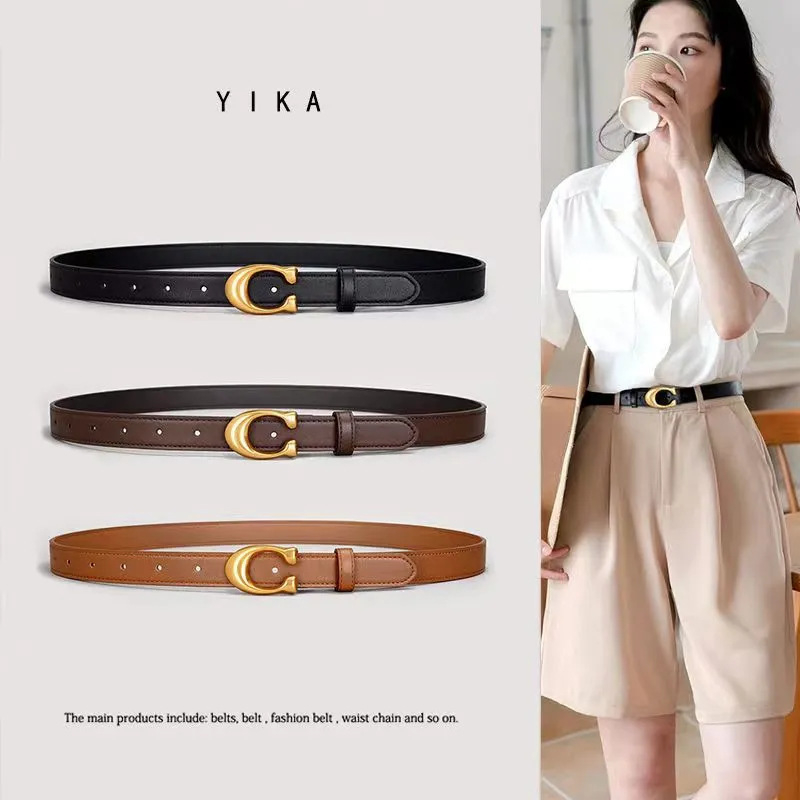 Ženski kaiš od PU kože s C kopčom, dekorativni kaiš za traperice, minimalistički retro stil