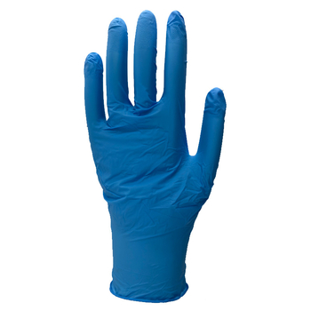 Еднократни нитрилни ръкавици, удебелени, сини, за лабораторни тестове, индустриално и битово почистване, маслоустойчиви, годни за контакт с храни