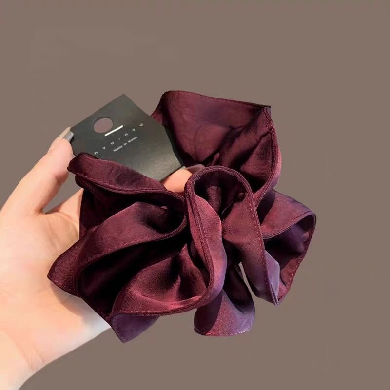 Gumica za kosu u stilu Zhao Lusi, francuski luksuzni izgled, crna, svestrana, dodaje volumen kosi, dodatak scrunchie