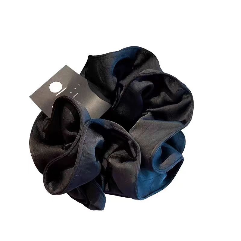 Gumica za kosu u stilu Zhao Lusi, francuski luksuzni izgled, crna, svestrana, dodaje volumen kosi, dodatak scrunchie
