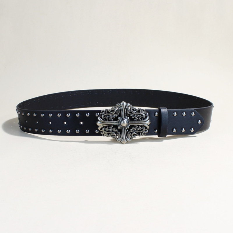 Ženski široki pojas Y2K s nitima, punk stil, PU koža, širina 3,8 cm, duljina 105 cm, retro gradski stil.
