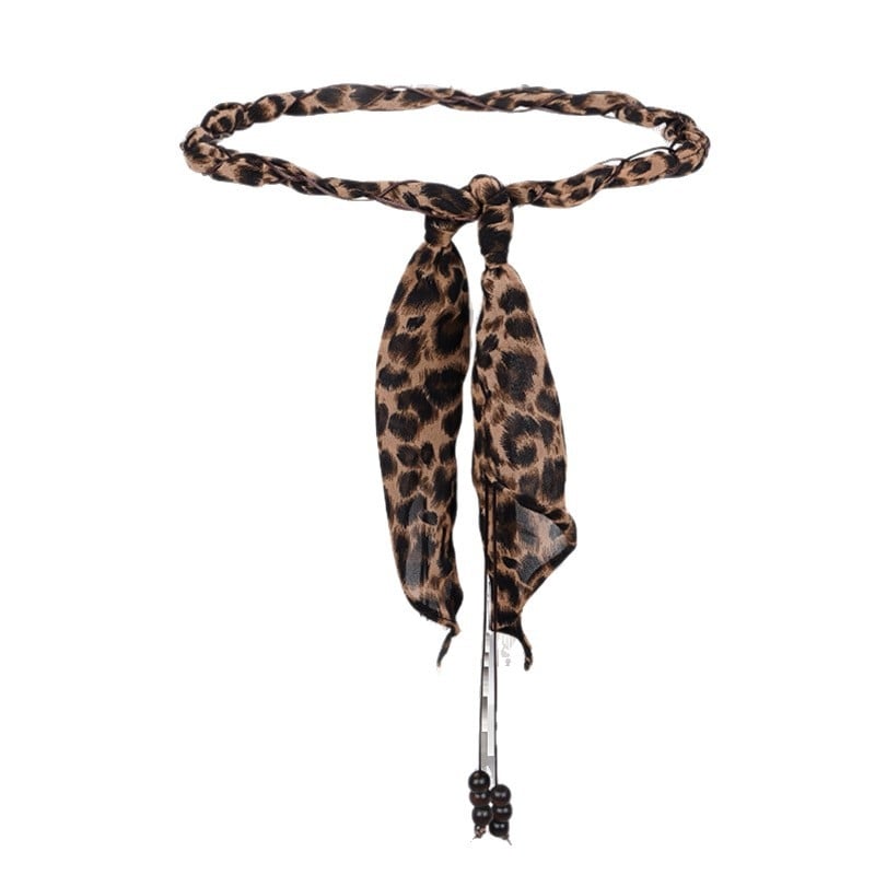 Stil Boem, accesorii universale pentru curea, eșarfă de mătase, șnur de nylon cerat, centură țesută manual, accesoriu de modă pentru femei