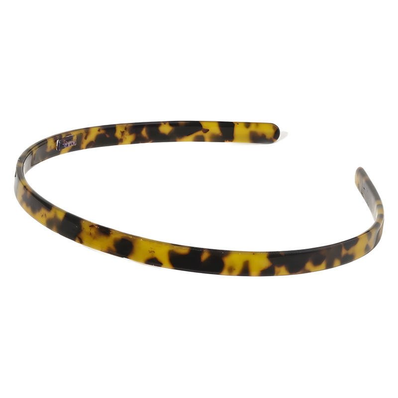 Ženska vintage traka za kosu s leopard printom i uzorkom školjke-želvje kožušine, od acetata