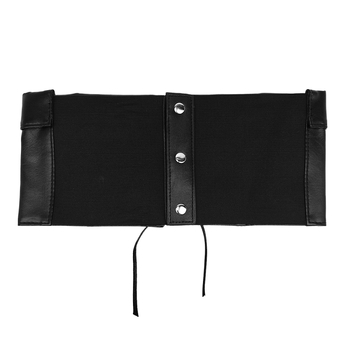 Centură foarte lată din piele artificială, accesoriu versatil pentru cămăși, fuste și pulovere