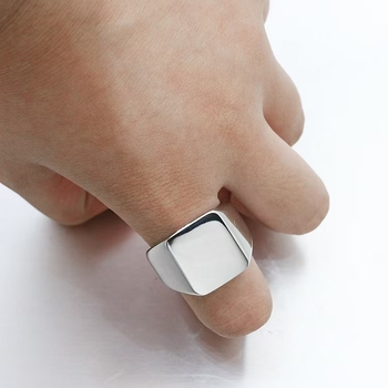 Unisex prsten od bakra s platinastim premazom, geometrijski dizajn, retro stil