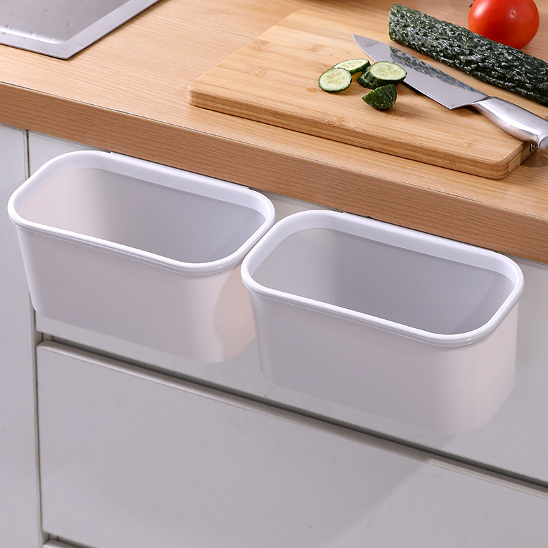 Zidni koš za smeće, 7 L, za kućnu upotrebu; pogodan za spavaću sobu, dnevni boravak i kuhinju; višenamjenski plastični otvoreni koš bez poklopca, reciklabilan.
