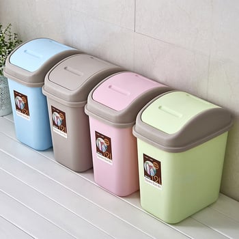 Kućni kanta za smeće s ljuljaštim poklopcem, velika zapremina, plastična, za kuhinju, kupaonicu, dnevni boravak i ured
