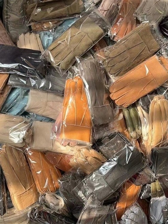 Rukavice od ovčje kože s flis podstavom, unisex, tople i otporne na vjetar za vožnju biciklom