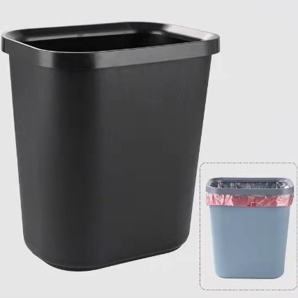 Pravougaoni mat plastični kanta za smeće bez poklopca, kapaciteta 8 L, ojačan, otporan na tlak, za kućnu upotrebu