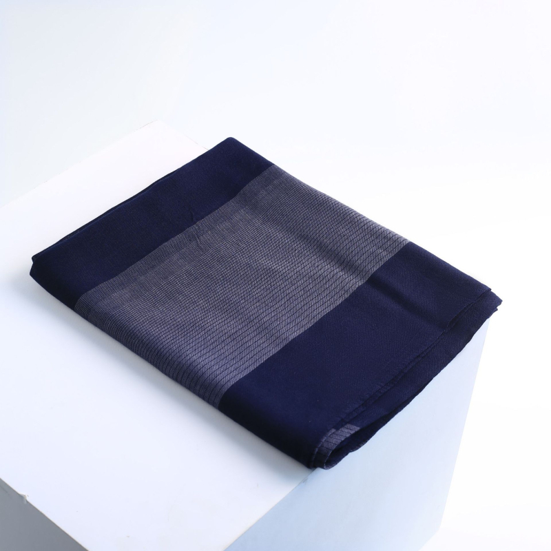 Muški šal od rayona, tanke pruge, warp-knit tkanina, 200×60 cm, umjetnički stil