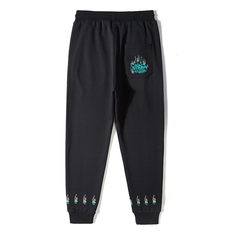 Muške casual trenirke od 100% pamuka s vezom lotosa, kineskog stila, jesenski model
