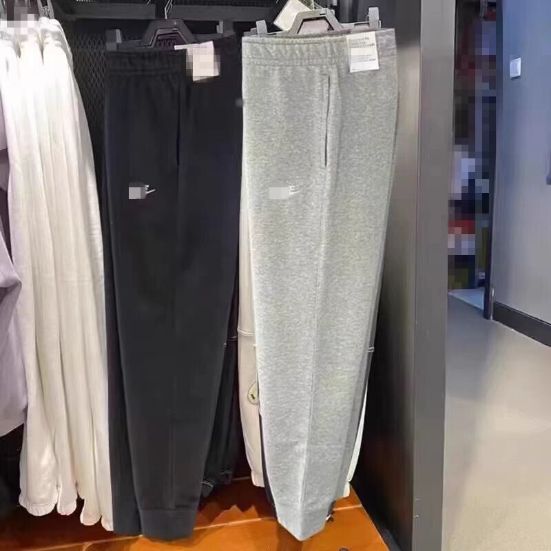 Unisex pamukaste sportske hlače za proljeće i jesen, opuštena ravna kroj, prozračne i udobne