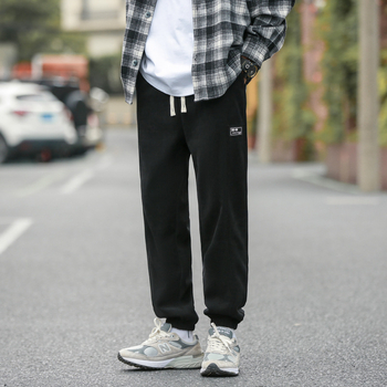 Muške casual hlače s produženom duljinom, opuštenog kroja, jogger hlače s manžetom, japanski streetwear stil 3589