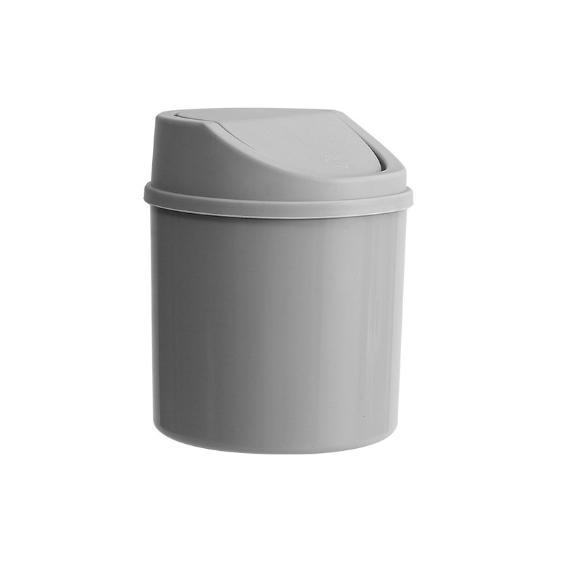 Stolni plastični koš za otpatke s poklopcem na ljuljanje, mini kućni koš u europskom stilu za dnevni boravak