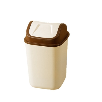 Plastična kanta za otpad s poklopcem, flip-top, 12 L, za dnevni boravak, kupaonu i kuhinju