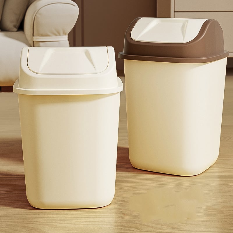 Plastična kanta za otpad s poklopcem, flip-top, 12 L, za dnevni boravak, kupaonu i kuhinju