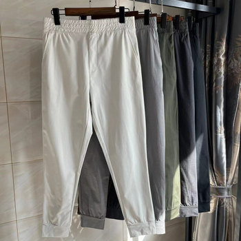 Muške DRY-EX hlače s odvlačenjem vlage, visoka elastičnost, brzo sušeće, sportsko-casual ravnog kroja 455408