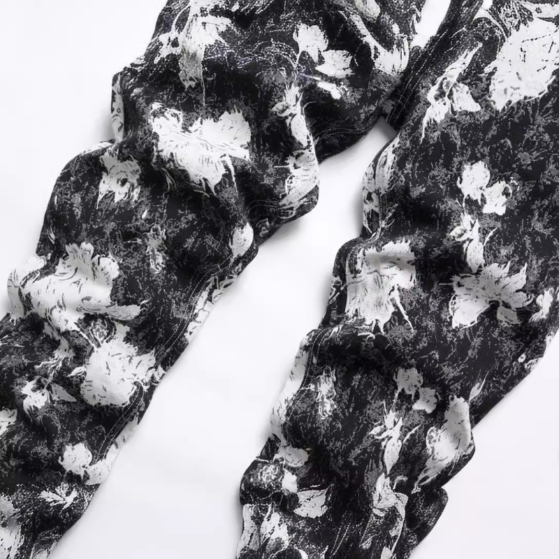Muške traperice za proljeće i jesen, retro stil, široke nogavice, ravni kroj, tanki denim
