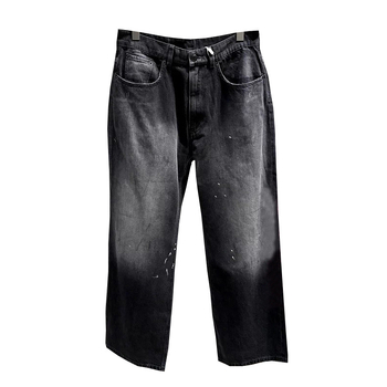 Muške traperice ravnog kroja, modna marka, jesen 2025, vrhunska američka oprana denim s gradijentnom bojom