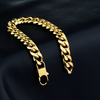 10 mm kubanski lanac narukvica od titanijskog čelika, unisex, geometrijski dizajn, moderan modni dodatak