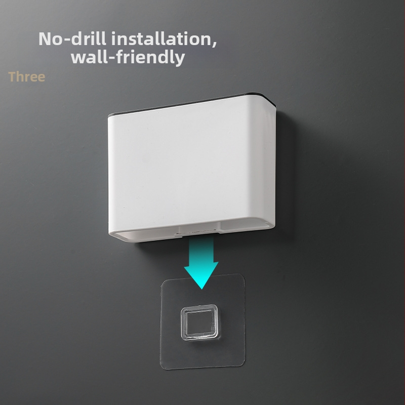 Zidni držač noževa s višestrukim spremišnim regalom za kuhinju, bez bušenja